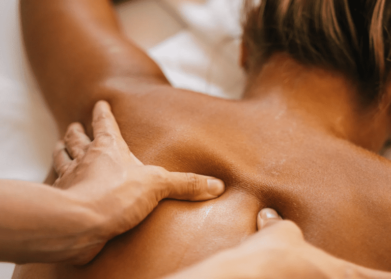 women receiving massage